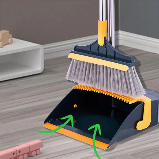 CurrentDealz™ Attachable Broom with dustpan cleaning product