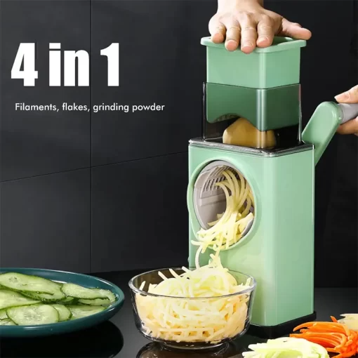 CurrentDealz™ 3 In 1 Round Cutter Vegetable Slicer Manual