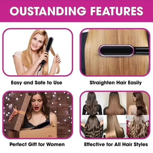 CurrentDealz™ 2-in-1 HAIR STRAIGHTENER COMB